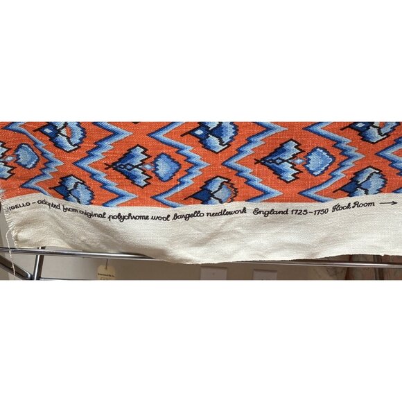 Brunschwig & Fils 1975 Handprint The Winterthur Collection 43” W X 55” L - Picture 4 of 6